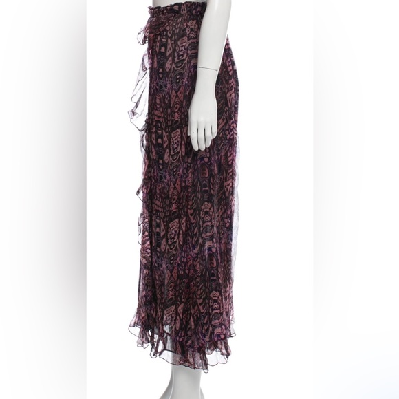 IRO Gilly midi skirt black & pink - Picture 2 of 8